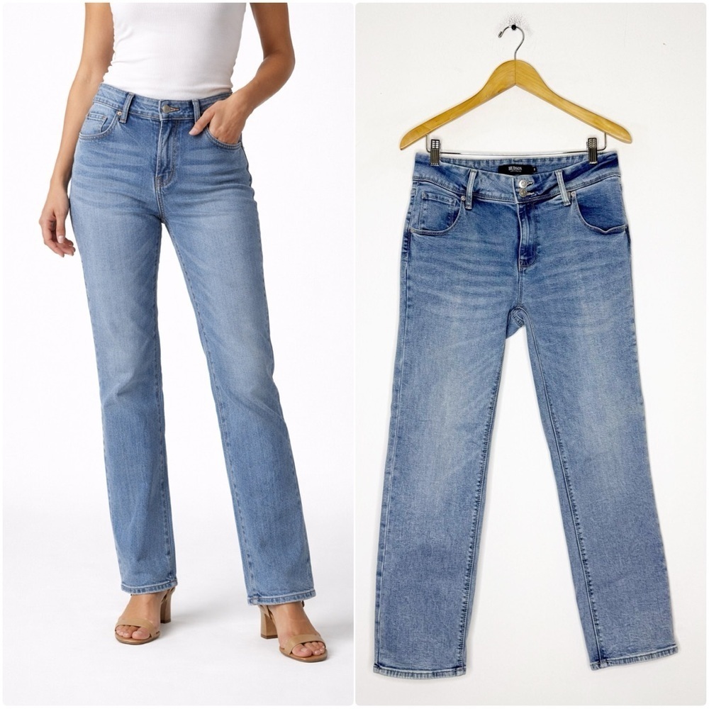 Hudson Jeans Los Angeles Straight Leg Jeans Size 8 Medium Wash